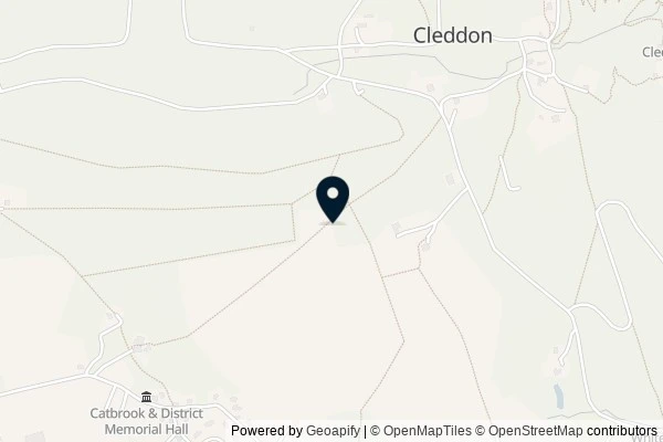 Map showing the area around: Dan Q found GC2DJ9K The Wolf Cache