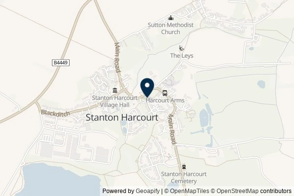 Map showing the area around: Dan Q wrote note for GC9EXXC Shady Seat on The Green