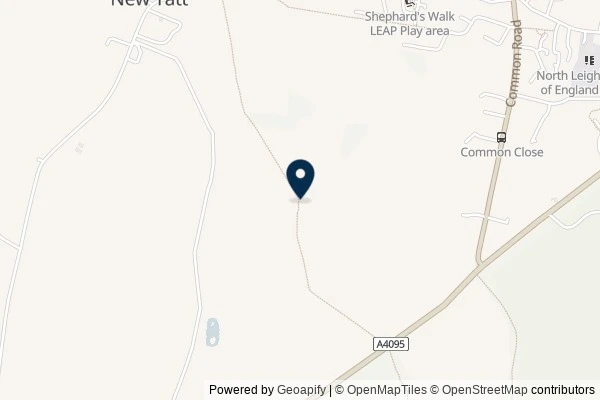 Map showing the area around: Dan Q found GCAABNW North Leigh Loop #6