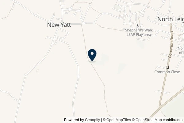 Map showing the area around: Dan Q found GCAABPG North Leigh Loop #7