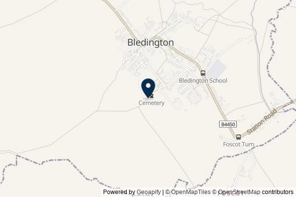 Map showing the area around: Dan Q found GC1ZEKG Church Micro 2809 – Bledington