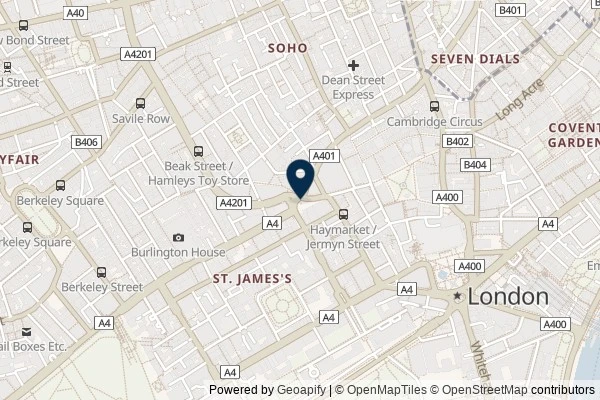 Map showing the area around: Dan Q found GCAJJCJ Piccadilly Circus (Virtual Reward 4.0) ツ