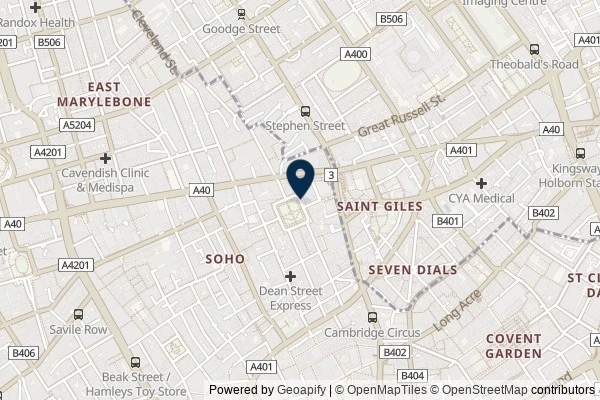 Map showing the area around: Dan Q found GC38EQ3 Underground