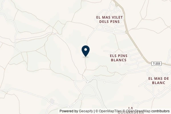 Map showing the area around: Dan Q found GC6QTVM #10 RUTA PELS VOLTANTS DEL MAS DE SALORT