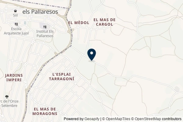 Map showing the area around: Dan Q did not find GC6QTRY #2 RUTA PELS VOLTANTS DEL MAS DE SALORT