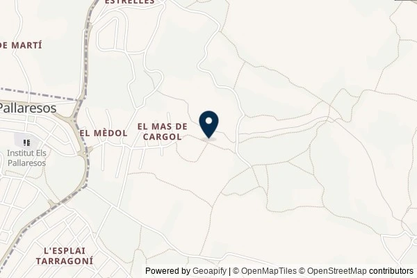 Map showing the area around: Dan Q found GC8ZYPV AMAGATALL MAS CARGOL – Camps