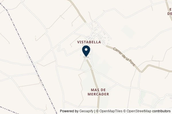Map showing the area around: Dan Q found GC8D4H7 Benvinguts a Vistabella.