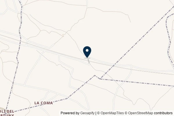 Map showing the area around: Dan Q found GCB0EGT Passejant amb la Boira – Un altre túnel?