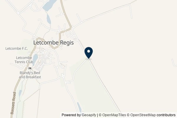 Map showing the area around: Dan Q wrote note for GC9F5YC GIs in Letcombe