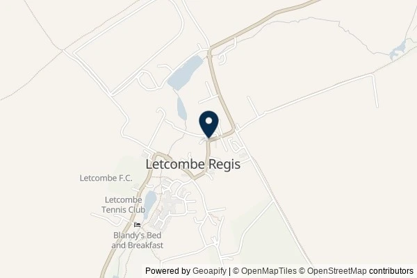 Map showing the area around: Dan Q wrote note for GC4H2MB Church Micro 4008…Letcombe Regis