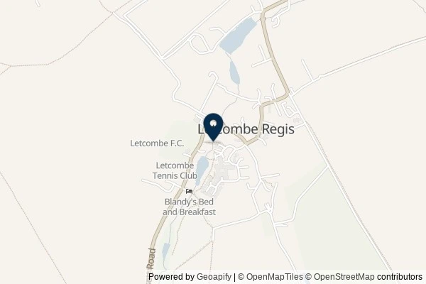 Map showing the area around: Dan Q found GC8ZWZ3 Letcombe Bridges 1