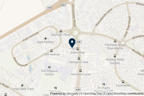 Map showing the area around: Dan Q did not find GC85TVQ Out Of Office