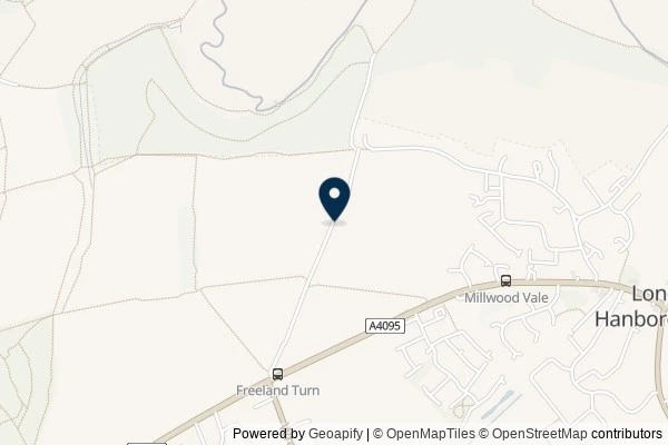 Map showing the area around: Dan Q found GCAXZQ5 Freeland to Hanborough - Bonus Cache #5