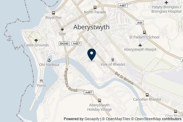 Map showing the area around: Dan Q found GL3BZYF3 Bonus Cache (Cwm Rheidol Expedition)