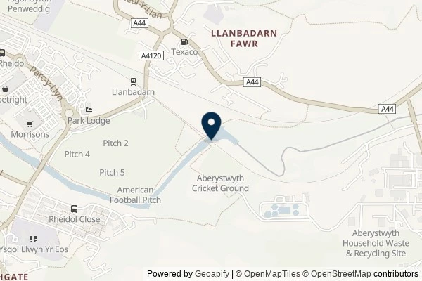 Map showing the area around: Dan Q found GL3C06F1 Cwm Rheidol – Dau Bont