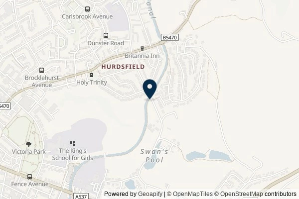 Map showing the area around: Dan Q found GL3DFKRK Macclesfield Canal – Bridge 35