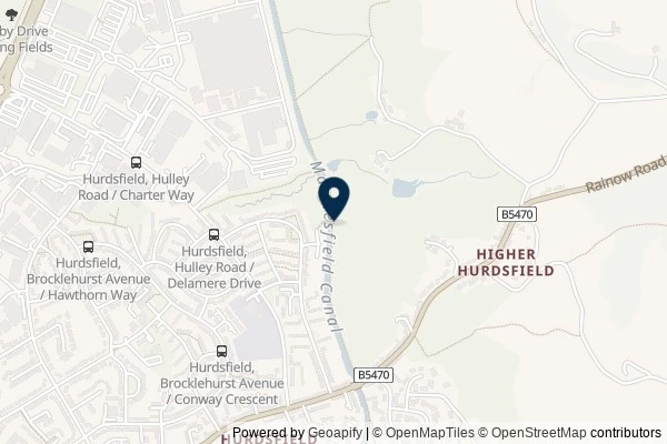 Map showing the area around: Dan Q found GL3DFKWG Middlewood Circular – Bridge 33