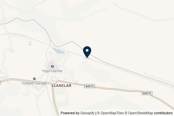 Map showing the area around: Dan Q found GL3DV6MJ Llanilar Station