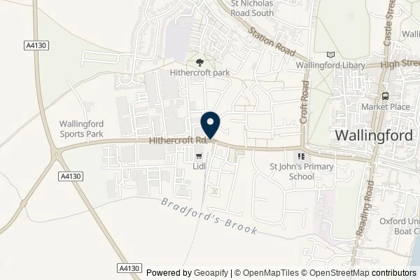 Map showing the area around: Dan Q found GL3FWMQ0 Sidetracked – Wallingford