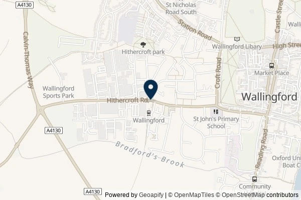 Map showing the area around: Dan Q found GL3FWMQ0 Sidetracked – Wallingford