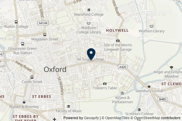 Map showing the area around: Dan Q found GL5HJDRG University Challenge 11 (The High)
