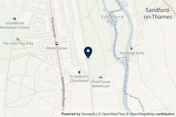 Map showing the area around: Dan Q found GL8XV0B9 Trainspotting