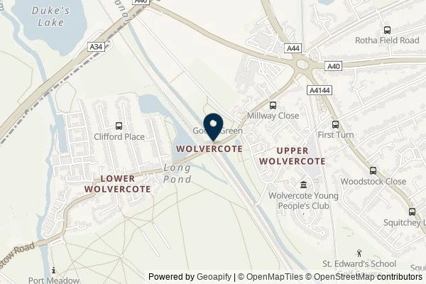 Map showing the area around: Dan Q found GLDTXPXH Route Canal – Wolvercote Lock