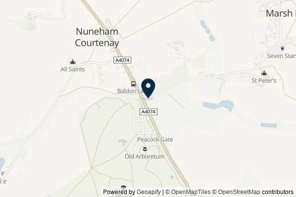 Map showing the area around: Dan Q found GLDZ1P1C BIKERZ – Baldon Lane