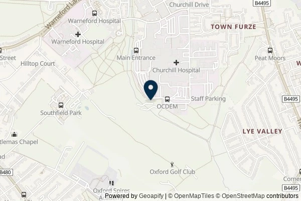 Map showing the area around: Dan Q found GLEEAFGK Boundary Brook: 18th Tee