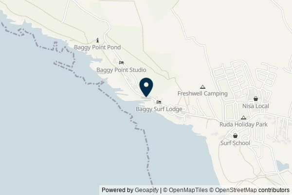 Map showing the area around: Dan Q found GLEGPD7D Bruno’s Baggy walk – 1