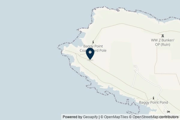Map showing the area around: Dan Q found GLEGPDKV Bruno’s Baggy Walk – Signpost