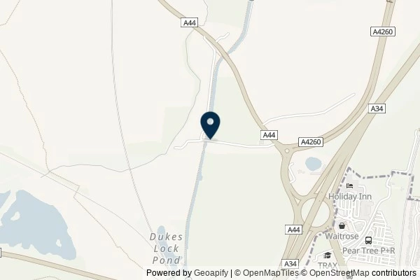 Map showing the area around: Dan Q found GLER95V8 Route Canal – SwingBridge