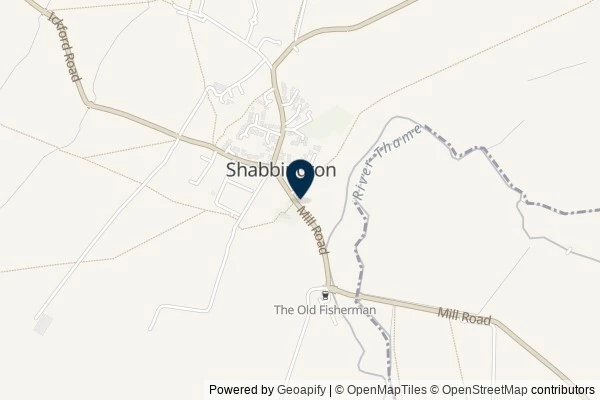 Map showing the area around: Dan Q found GLETFK61 Church Micro 3050…Shabbington