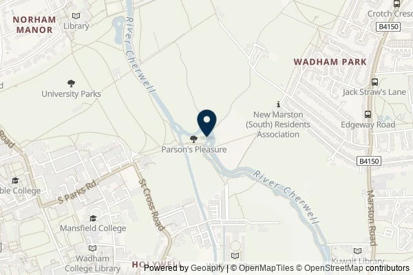 Map showing the area around: Dan Q found GLEWGKZR University Challenge 13: Parsons Pleasure
