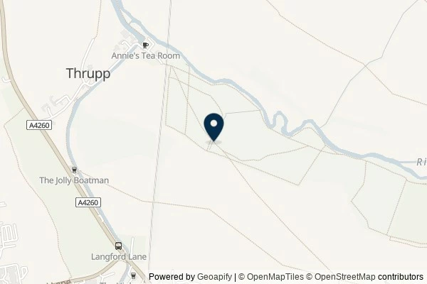 Map showing the area around: Dan Q found GLG58G8P Thrupp wander #2