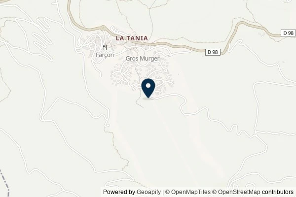 Map showing the area around: Dan Q found GLGHTT65 La tania ,Plan fontaine