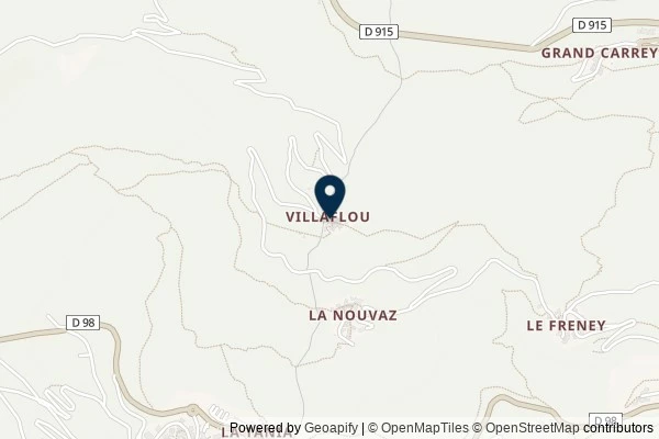 Map showing the area around: Dan Q found GLGJ74TY villaflou