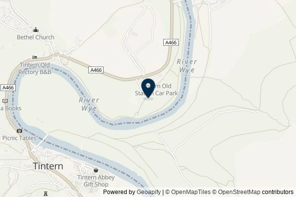 Map showing the area around: Dan Q found GLMJ06WF Tintern Water Station