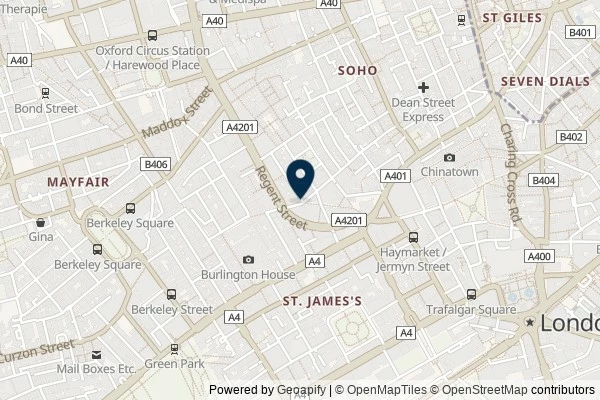 Map showing the area around: Dan Q found GLN40D2N London NiKaJaDa Cache 8 – Fighting Candle