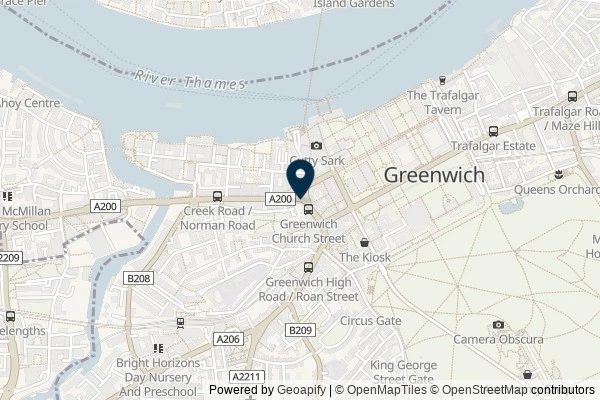Map showing the area around: Dan Q found GLN7PDN2 A Marathon not a Sprint – Cutty Sark