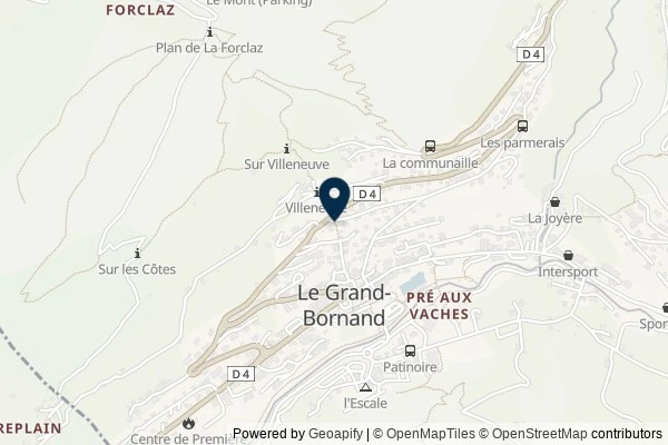Map showing the area around: Dan Q found GLV85XH3 ??Le Sentier de la forêt?? : LA MADONE