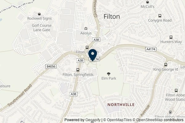 Map showing the area around: Dan Q found GLVJCWVB Filton 2 (Community Garden Revived)
