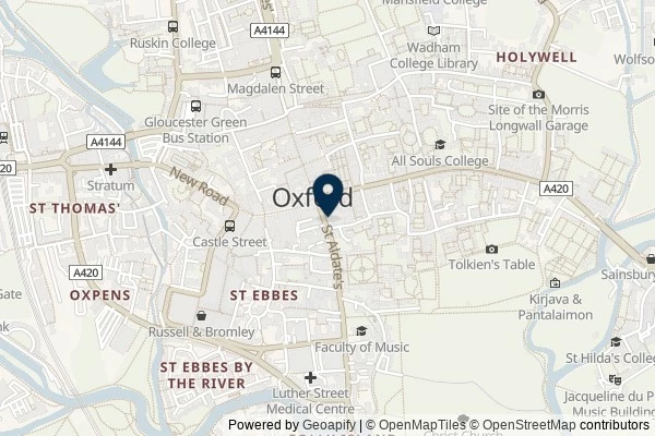Map showing the area around: Dan Q found GLVVKH3G Oxford-we-go – Geolympix legacy