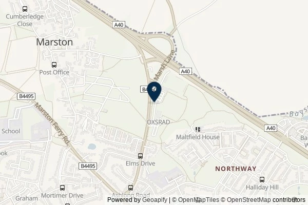 Map showing the area around: Dan Q found GLVVN9V9 Marsh Lane- Court Place Farm