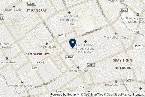 Map showing the area around: Dan Q found GLW6CFKH Queen Square Gardens