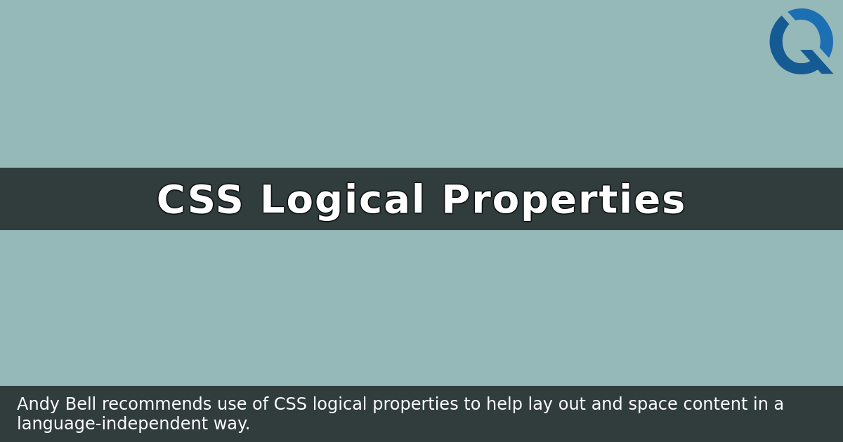 CSS Logical Properties – Dan Q