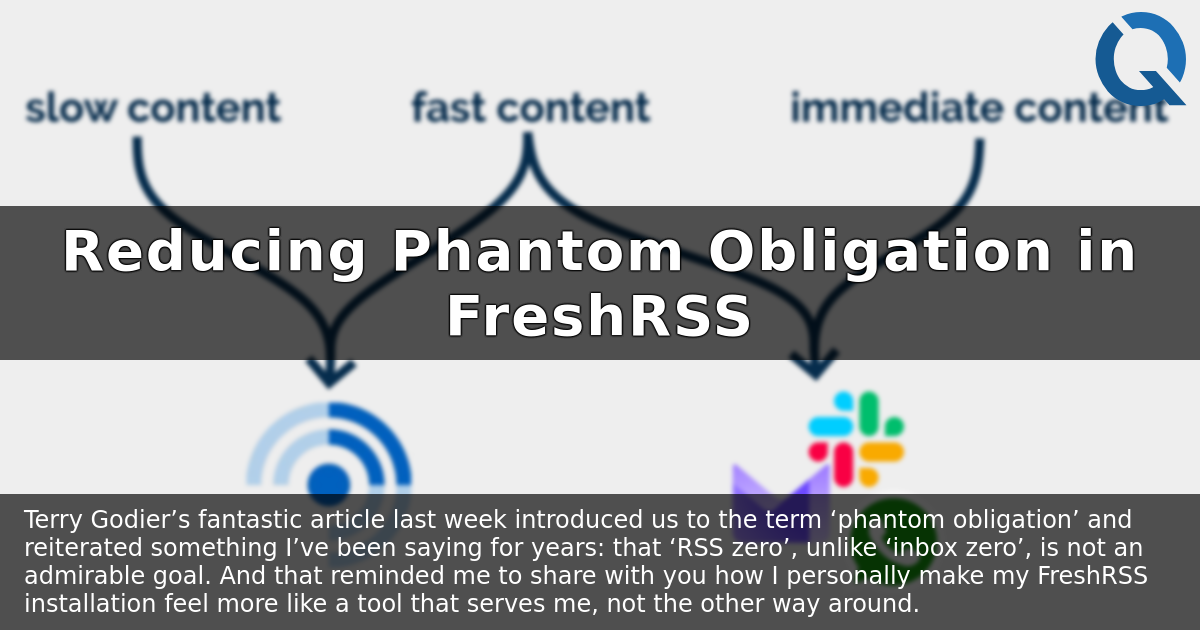 Reducing Phantom Obligation in FreshRSS