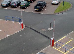 Car Parking Gates at the Aberystwyth Technium