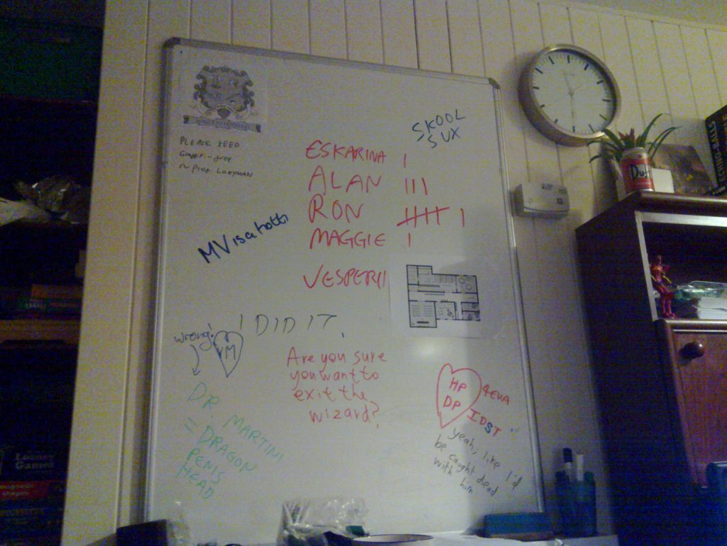 The Whiteboard of Secrets and Lies
