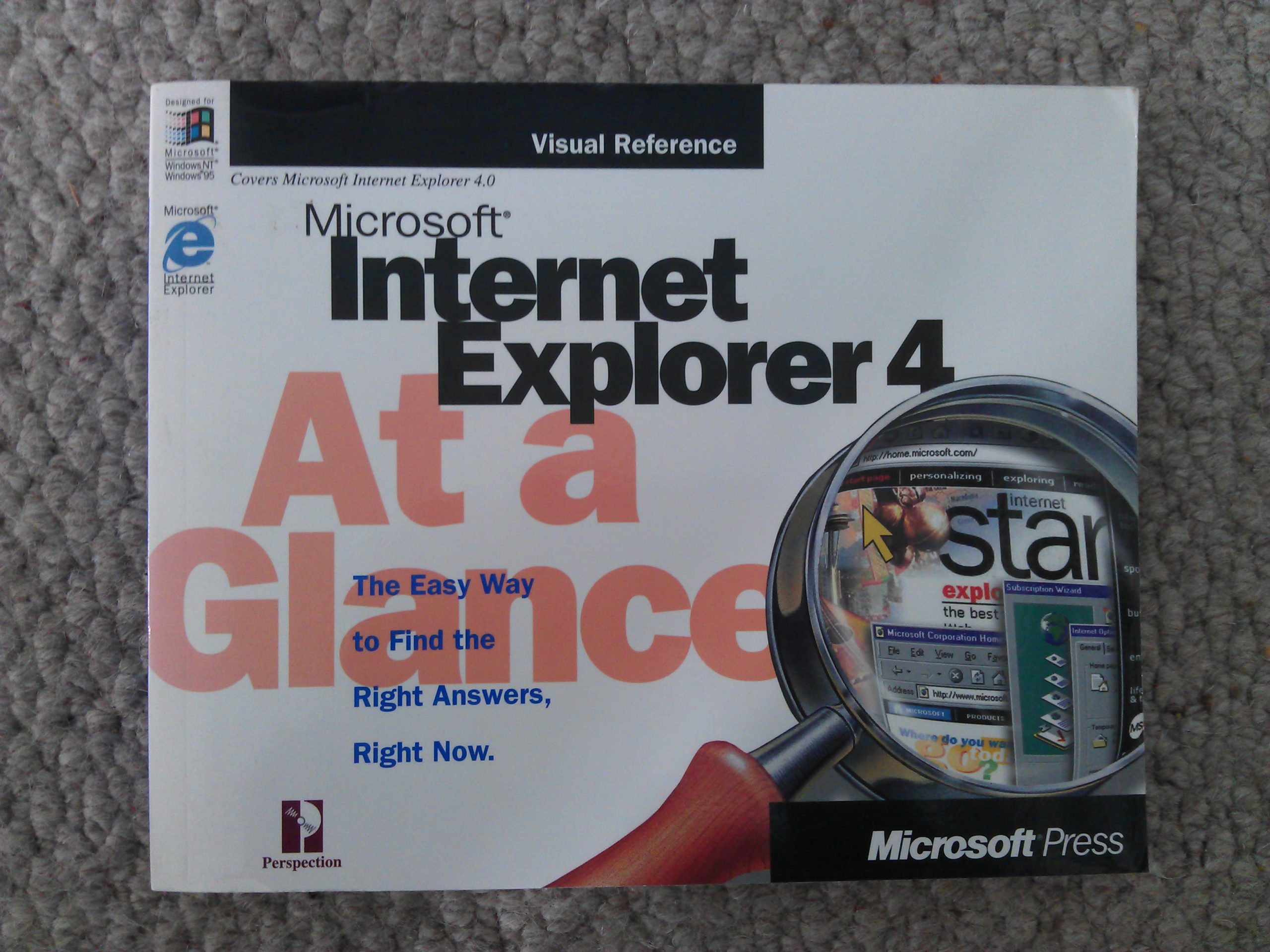 A copy of Internet Explorer 4 At A Glance
